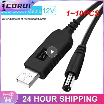 1 ~ 10 шт. USB Power Boost Line DC 5V to DC 9V / 12V USB Converter Adapter Router Cable 2,1x5,5 мм Штекер