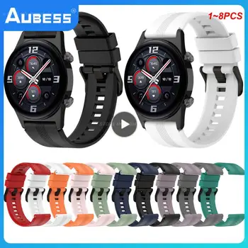 1 ~ 8 шт. 22 мм кожаный ремешок для Honor Watch GS3 GS 3 Watchband Smartwatch Спортивный браслет для gt 2 46 мм gt2 браслет