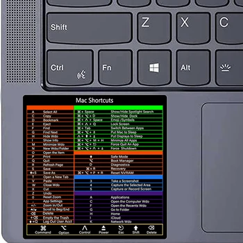 1 шт. Дизайн ярлыков для Mac OS Системная наклейка для сочетаний клавиш на 2022-2008 гг. (13-16 дюймов)