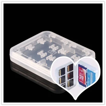 1 шт. Новый пластиковый чехол 8 в 1 для Micro SD TF Держатель для хранения карты памяти Коробка Протектор