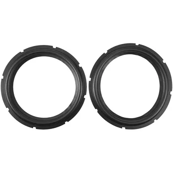 10 дюймов перфорированная резина динамик поролоновый край сабвуфера объемные кольца запасные части для ремонта динамиков (черный) (2 шт.)