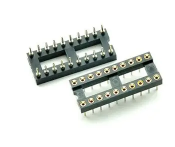  10 шт. 20-контактный круглый адаптер разъема DIP IC 20-контактный резистор разъема 2,54 мм