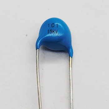  100 шт. Высокочастотный синий керамический чип-конденсатор 15 кВ 100 пФ 101K высоковольтный источник питания керамический диэлектрический конденсатор