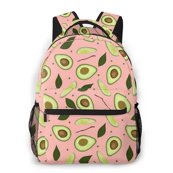 2020 Рюкзак Женский рюкзак Детская модная сумка через плечо Розовый цвет Авокадо Шаблон Школьная сумка для девочки-подростка Дропшиппинг