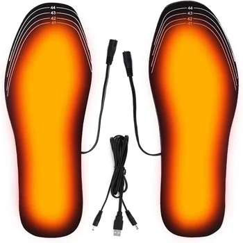 2023 USB Стельки для обуви с подогревом Электрическая подогревающая подушка для ног Подогреватель ног Коврик для носков Зимний на открытом воздухе Спортивные стельки с подогревом Зима Тепло