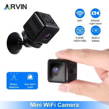 2023 Новая мини-Wi-Fi камера Беспроводная 1080P Видео Четкое ИК-излучение ночного видения Обнаружение движения Домашняя безопасность Камера наблюдения Монитор
