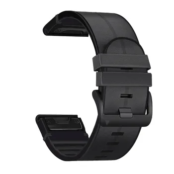 22 мм 26 мм силиконовая кожа Quickfit Ремешок на запястье для Garmin Fenix 7X 6X 5X Smart Watch Браслет для Garmin Fenix 7 6 5 Plus