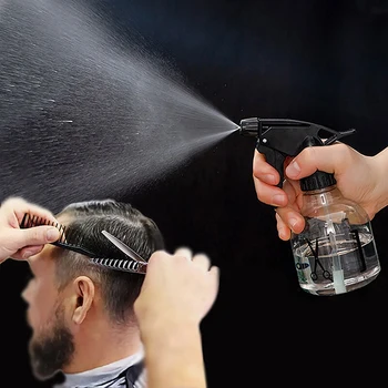  250 мл / 500 мл Пустой прочный многоразовый регулируемый туман Парикмахерская DIY Парикмахерская Пластиковые бутылки с распылителем для воды Инструмент для укладки волос