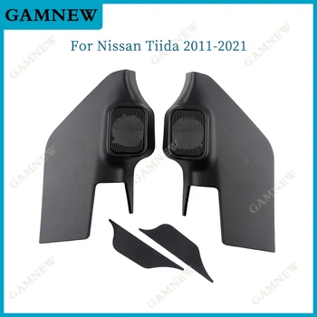 2PCS Для Nissan Tiida 2011-2021 Автомобильный твитер Переоборудование Аудио Дверь Угол Резинка Динамик Крышка Коробки Крепления