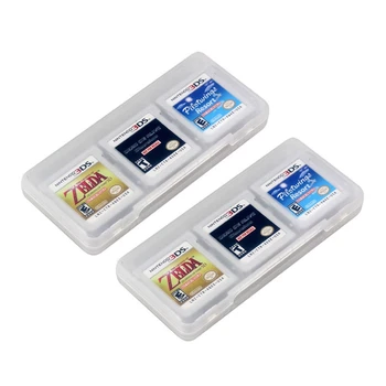 2X Clear 6 В 1 Игровой Карт Чехол Для Хранения Картридж Коробка Для Nintendo 3DS XL LL NDS DSI