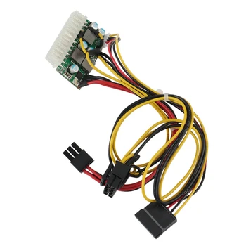 2X PCI-E 6-контактный штекерный выход постоянного тока 12 В 300 Вт DC-ATX-300 Вт 24-контактный коммутатор PICO ATX Модуль питания блока питания для майнинга BTC