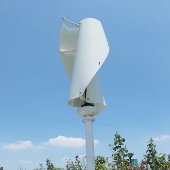 3000 Вт 5000 Вт 8000 Вт Вертикальная спиральная ветряная турбина для домашних ветряных генераторов 3 фазы 1 кВт 2 кВт 24 В 48 В 96 В PMG Ветряная мельница для морского побережья