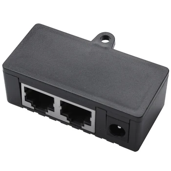 3X Poe Splitter Poe Injector Rj45 DC 5,5 мм x 2,1 мм Входной пассивный адаптер PoE Разъем для IP-сетевой камеры (черный)