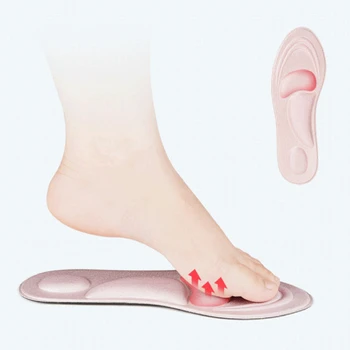 4D Массажные стельки Мягкая губка Поддержка свода стопы Ортопедические внутренние подушечки для обуви Высокие каблуки Мужчины Женщины Подушка Подошвы Шпоры