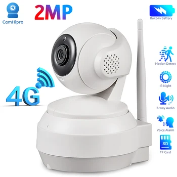 4G SIM-карта Беспроводная IP-камера 1080P Батарея Домашняя безопасность Купольная PTZ-камера 2-стороннее аудио Сетевое видеонаблюдение Камеры видеонаблюдения