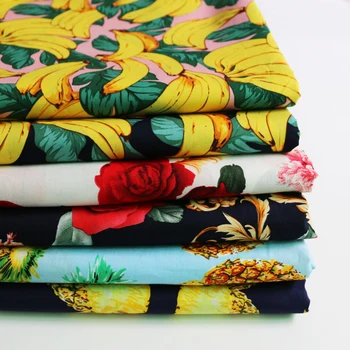 50 см * 147 см 100% хлопковая ткань с растительным принтом DIY Материалы ручной работы для ткани Детский домашний текстиль