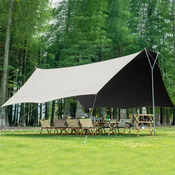 520x550x259 см Виниловая сверхбольшая негабаритная палатка с навесом в форме бабочки На открытом воздухе Кемпинг Пикник Солнцезащитный козырек Портативная пергола