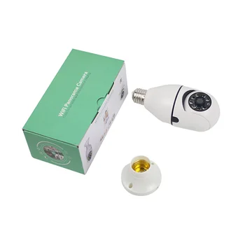 5G Wifi Bulb Камера ночного видения Наблюдение Полноцветная автоматическая камера видеонаблюдения для отслеживания человека
