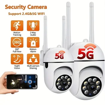 5G WiFi Камеры наблюдения IP Камера HD 1080P ИК Полноцветная защита ночного видения Защита Движение CCTV Наружная камера