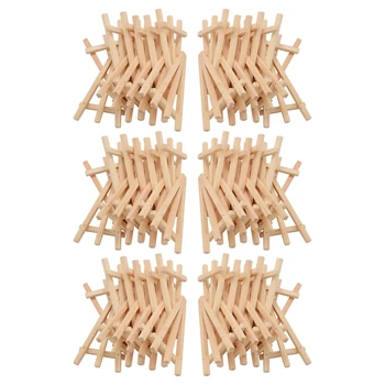 72 Pack Mini Wood Display Мольберт Деревянные мольберты Набор для картин Ремесло Небольшие акриловые масляные проекты