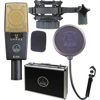 A K G PRO Audio C414 XLII Стереосет Вокальный конденсаторный микрофон, многошаблонный, согласованная пара