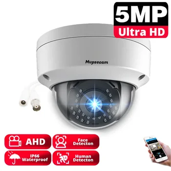 AHD Камера 5MP High Definition Проводное домашнее наблюдение Инфракрасное ночное видение BNC CCTV Безопасность Наружная купольная камера Водонепроницаемый