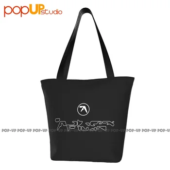 Aphex Twin Logo Сумки для поездок на работу Портативная сумка для покупок Сумка для продуктов