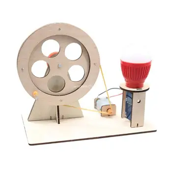DIY Сборка ручного генератора питания Научно-образовательная игрушка Лампочка Научные эксперименты Наборы для детей Возраст 8+ Дропшиппинг