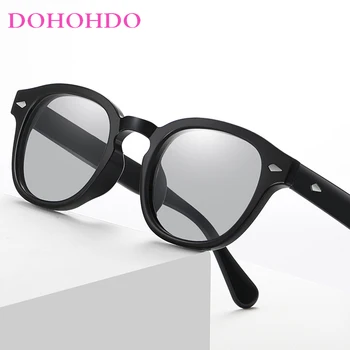 DOHOHDO Модные дизайнерские солнцезащитные очки кошачий глаз для мужчин и женщин Солнцезащитные очки люксового бренда Мужская мода Винтажная черная оправа Оттенки водителя
