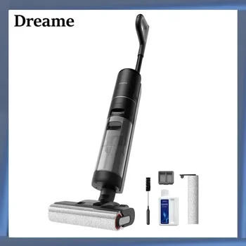 Dreame H12 PRO Пылесос для влажной и сухой уборки, умный пылесос для полов, беспроводной пылесос и швабра для твердых полов с сушкой горячим воздухом