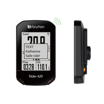 Global GPS Велосипедный компьютер Измеритель скорости велосипеда Синхронизация Мобильное приложение Автоматическая подсветка беспроводной велосипед Спидометр Bryton Rider 420E