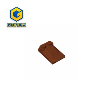 Gobricks GDS-M018 Наклон, изогнутый 3 x 2 x 2/3 с двумя шпильками, совместимый с детским строительным блоком LEGO 47456 DIY Технические