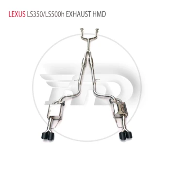 HMD Производительность выхлопной системы из нержавеющей стали Catback для Lexus LS350 LS500h Автоматическая модификация электронного глушителя клапана