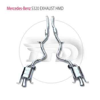 HMD Производительность выхлопной системы из нержавеющей стали Catback подходит для автомобильного глушителя Mercedes Benz S320