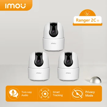 Imou 3PCS Ranger 2C Security 2023 IP-камера Wi-Fi PTZ Внутренняя радионяня Двусторонний разговор Наблюдение Режим конфиденциальности Камера для дома
