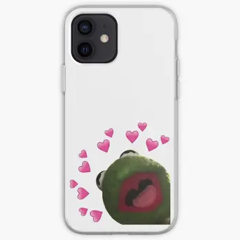 Kermit Heart Meme Iphone Tough Case Чехол для телефона Настраиваемый для iPhone 11 12 13 14 Pro Max Mini 6 6S 7 8 Plus X XS XR Max TPU