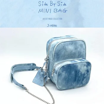 Kpop Bangtans Сумка для мальчиков Jhope School Crossbody Merch J HOPE ARTIST BAG Side By Side Mini Bag Messenger Сумка через плечо для ARMY Подарок