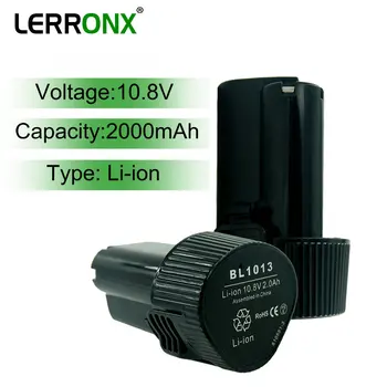 LERRONX BL1013 10,8 В 12 В 2,0 Ач Литиевая сменная аккумуляторная батарея для электроинструментов Makita TD090D DF030D DF330D MUS052D