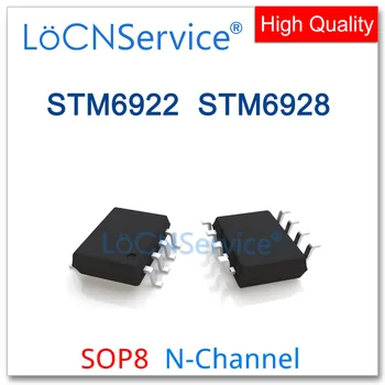 LoCNService 50PCS 500PCS SOP8 STM6922 STM6928 Двойной N-канальный режим усиления Полевой эффект Высокое качество STM 