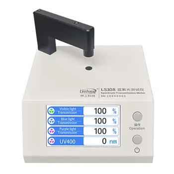 LS108 Измеритель спектра пропускания для очковых линз, материалов для покрытия, защиты от синего света, оптического пропускания