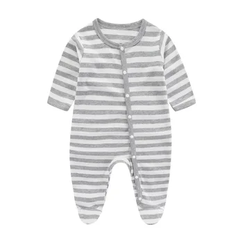 Newborn Комбинезон Одежда Мальчики Девочки Хлопок с длинным рукавом 0-6 месяцев