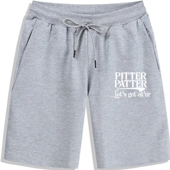 Pitter Patter Шорты для мужчин Let's Got At Er Funny Gift Mens Funny Custom Shorts & Shorts Хлопок Хип-хоп