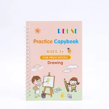  Practice Notebook Groove Рукописные книги для детей Каллиграфия Доска для упражнений Жесткая ручка