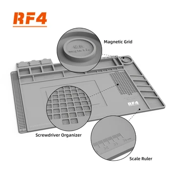 RF4 RF-501 Многофункциональная изоляционная прокладка для ремонта печатной платы телефонного чипа Антискользящий силикагель Универсальный коврик для микроскопа