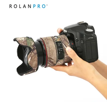 ROLANPRO Крышка объектива для Canon EF 24-105mm f4L IS USM Камуфляж Дождевик Объектив Рукав Оружие Чехол Фотография Одежда