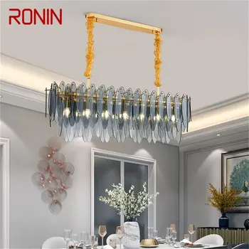 RONIN Люстра Прямоугольный подвесной светильник Постмодерн Домашний светодиодный светильник для гостиной Столовая