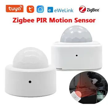 Tuya/eWelink Zigbee PIR Датчик движения Умный детектор движения человека Мини инфракрасный детектор Домашняя безопасность Автоматизация для умной жизни