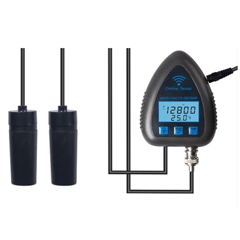Tuya Wifi 5In1 Тестер качества воды Онлайн-монитор TDS EC S.G Измеритель температуры солености Измеритель рН для бассейна Вилка ЕС