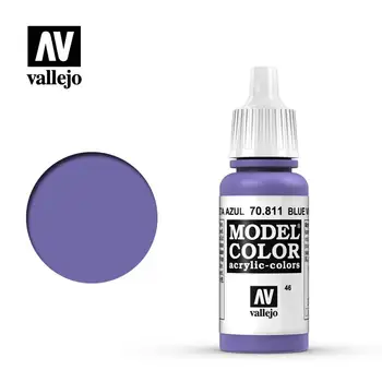 Vallejo Paint Акриловая раскраска для моделей AV 70811 046 Темно-фиолетовый Фиолетовый Синий Фиолетовый Экологически чистый на водной основе 17 мл