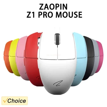 Zaopin Z1 Pro Двухрежимная мышь Беспроводная 2,4 г Проводная 51 г Игры 200 мА 500 мА Выдолбленная микро RGB Мышь Перезаряжаемая для Windows Mac